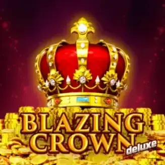 Tragamonedas Blazing Crown Deluxe con coronas ardiendo